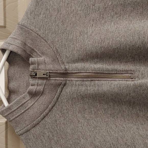 TED BAKER LONDON Men's size 5 ( XL) 1/4 Zip Sweatshirt. Gray Heather - Picture 9 of 12